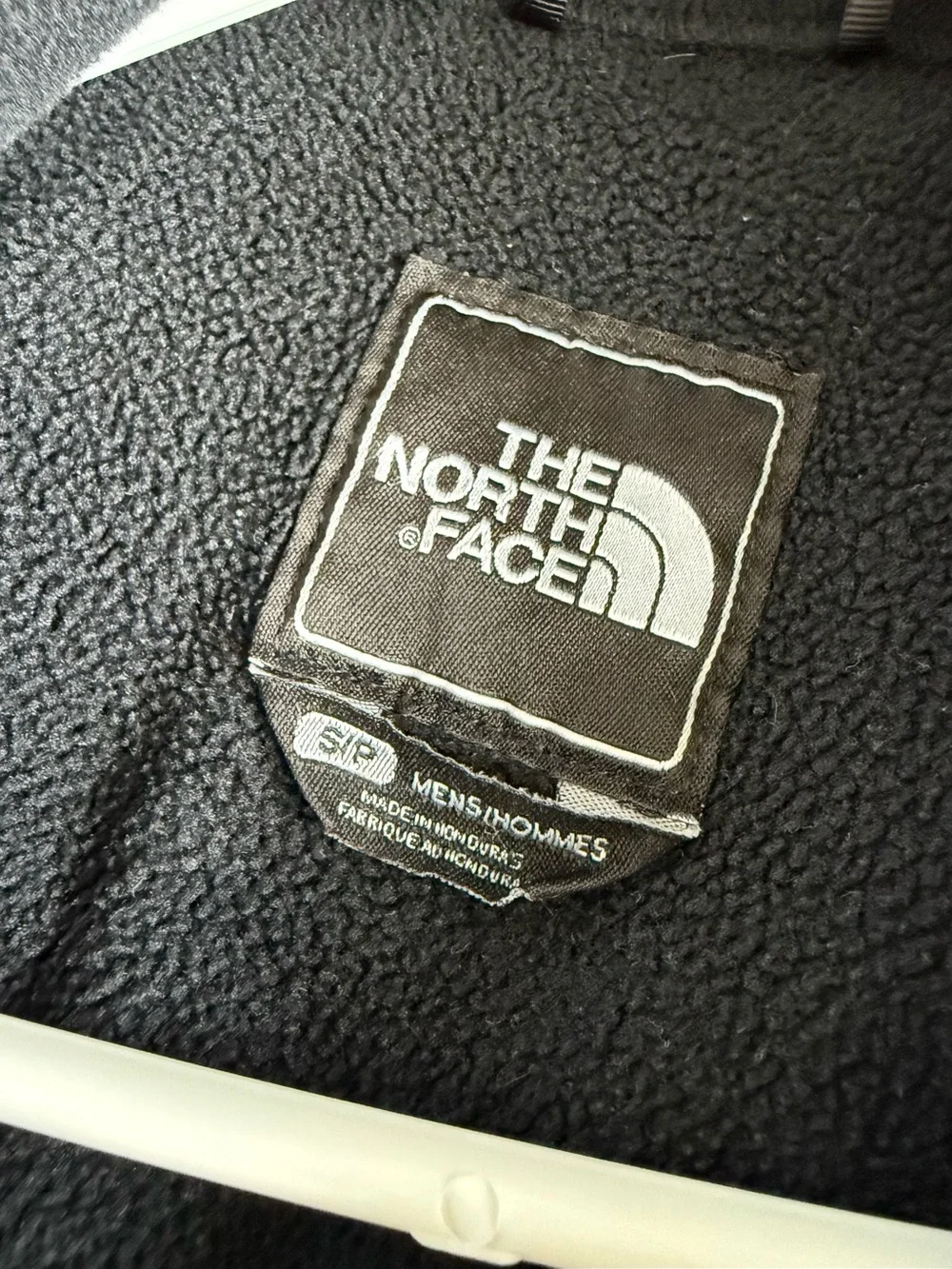 The North Face Black Fleece Jacket with White Logo